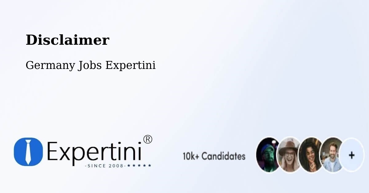 Disclaimer – Trappenkamp - Germany Jobs Expertini
